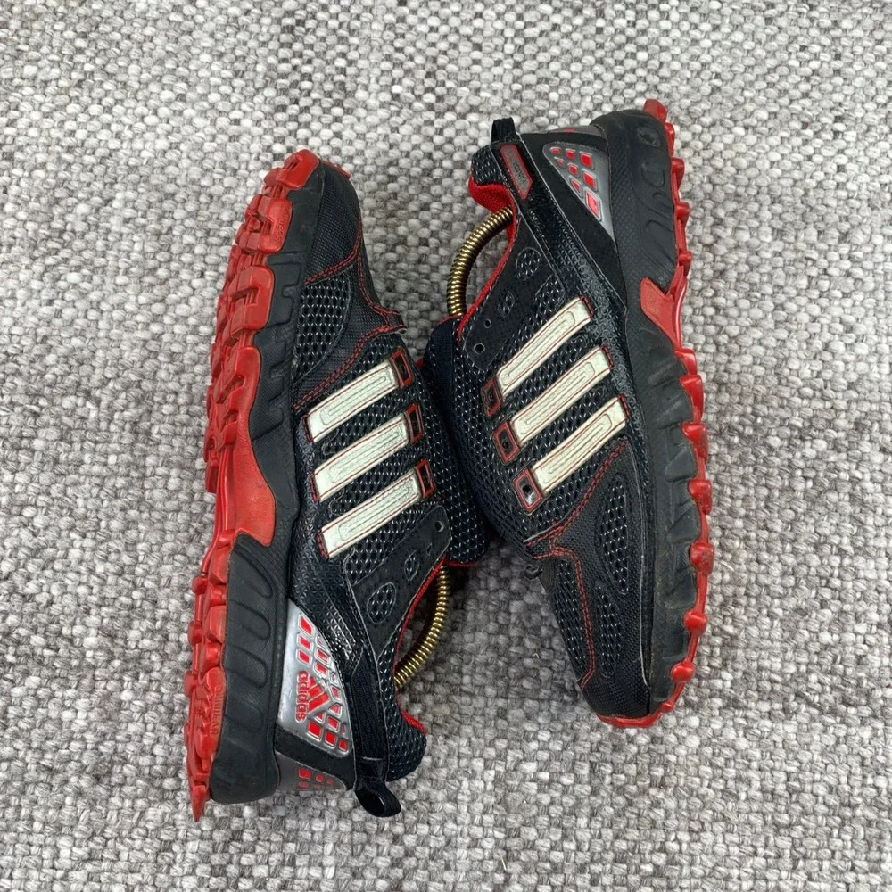 Adidas Kanadia TR 4 Trail Running Shoes Mens 7 Black Red G45878 Sneaker